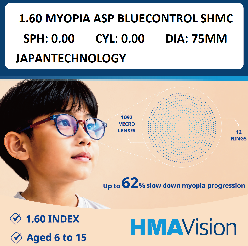1.60 MYOPIA ASP SMART BLUECONTROL SHMC